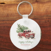 We hebben ons verplaatst, Red Truck, Pine Tree Sno Sleutelhanger (Voorkant)