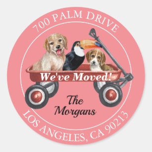 We hebben ons verplaatst, Return Address, Dogs Bir Ronde Sticker