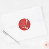 We hebben ons verplaatst ronde sticker (Envelop)