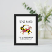 We hebben ons verplaatst | Staatscool Baltimore Briefkaart (Staand voorkant)