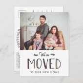 We hebben ons verplaatst | Verplaatsingsaankondigi Aankondigingskaart (Voorkant / Achterkant)
