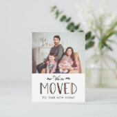 We hebben ons verplaatst | Verplaatsingsaankondigi Aankondigingskaart (Staand voorkant)
