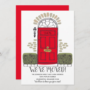 We hebben ons verplaatst - Whimsical door - New Ad Aankondiging