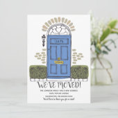 We hebben ons verplaatst - Whimsical door - New Ad Kaart (Staand voorkant)