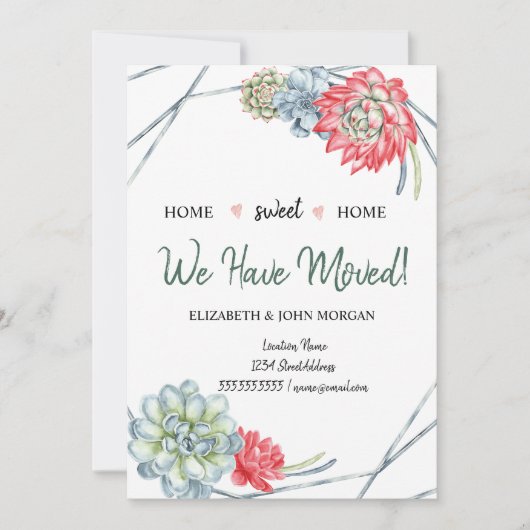 We hebben ons verplaatst, woestijn Cactus Red Succ (Voorkant)