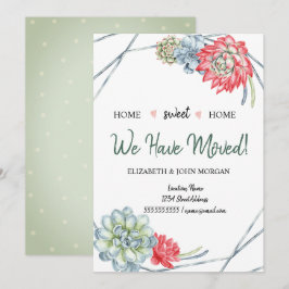 We hebben ons verplaatst, woestijn Cactus Red Succ