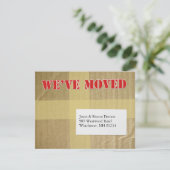 We hebben onze aankondiging verplaatst (Staand voorkant)