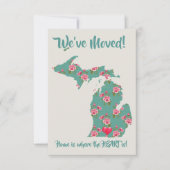 We hebben onze aankondiging verplaatst | Michigan (Voorkant)