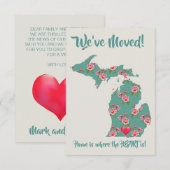 We hebben onze aankondiging verplaatst | Michigan  (Voorkant / Achterkant)