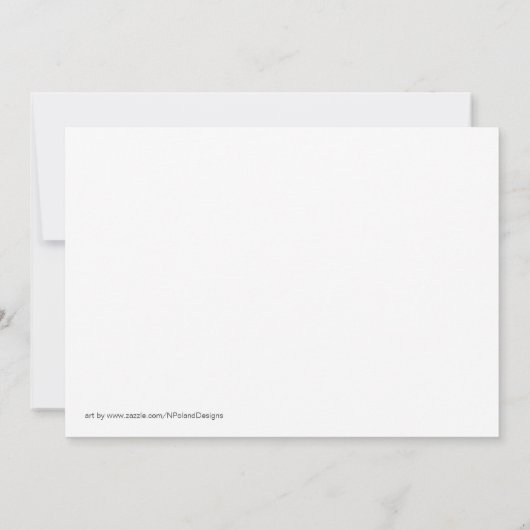 We hebben onze aankondigingskaarten verplaatst aankondiging (Achterkant)