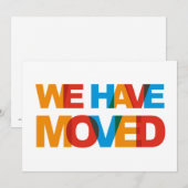 We hebben onze aankondigingskaarten verplaatst aankondiging (Voorkant / Achterkant)