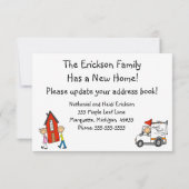 We hebben onze aankondigingskaarten verplaatst aankondiging (Achterkant)