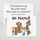 We hebben onze aankondigingskaarten verplaatst aankondiging (Voorkant / Achterkant)