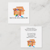 We hebben onze ballen verplaatst. informatiekaartje (Voorkant / Achterkant)