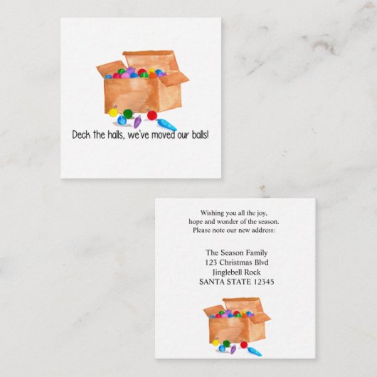 We hebben onze ballen verplaatst. informatiekaartje (Voorkant / Achterkant)