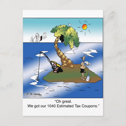 We hebben onze geschatte belastingcoupons van 1040 briefkaart (Voorkant)