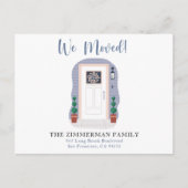 We hebben onze nieuwe adres pastel Waterverf verpl Briefkaart (Voorkant)