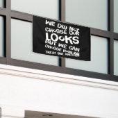 We hebben onze ogen niet gekozen spandoek (Buitenkant Gebouw)