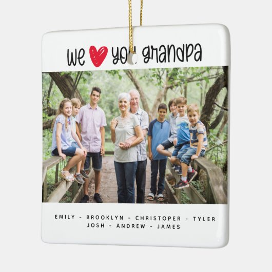 We hebben opa Keepslag Keramisch Ornament (Links)
