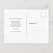 We hebben Oregon State Sweet New Home verhuisd Aankondigingskaart (Achterkant)