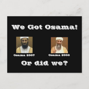 We hebben Osama. Briefkaart