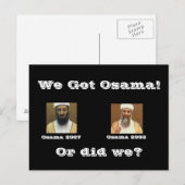 We hebben Osama. Briefkaart (Voorkant / Achterkant)