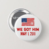 We hebben Osama Ronde Button 5,7 Cm (Voorkant /achterkant)