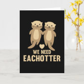 We hebben otterstutters nodig met een hartenpaar kaart (Gele Bloem)