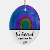 We hebben overleven. orkaan Ian 2022 Keramisch Ornament (Rechts)