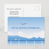 We hebben overzeese adressen van nieuwe landen ver aankondigingskaart (Voorkant / Achterkant)