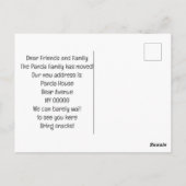 We hebben Panda Moving Aankondiging Briefkaart ver (Achterkant)