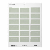 We hebben Pastel Green New Address label verplaats (Full Sheet)