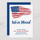 We hebben Patriottische Amerikaanse vlag Bewegend Aankondiging (Voorkant / Achterkant)