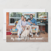 We hebben persoonlijke foto verplaatst aankondiging (Voorkant)