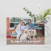 We hebben persoonlijke foto verplaatst aankondiging (Staand voorkant)