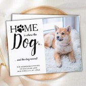 We hebben Pet Photo New Address Dog Moving Aankondigingskaart