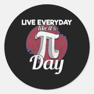 We hebben Pi Funny 3.14 Pi geschenken voor Wiskund Ronde Sticker