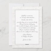 We hebben Pine Bough Arch Lijst met foto Feestdagenkaart (Achterkant)