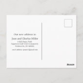 We hebben pioenen verplaatst op de golfbaan briefkaart (Achterkant)