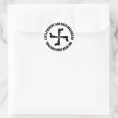 We hebben Pistool controle nodig Ronde Sticker (Tas)