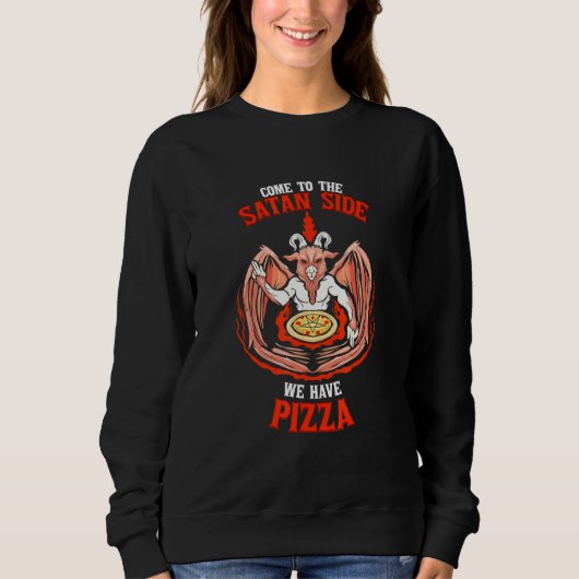 We hebben Pizza Baphomet Sata. Trui (Voorkant)