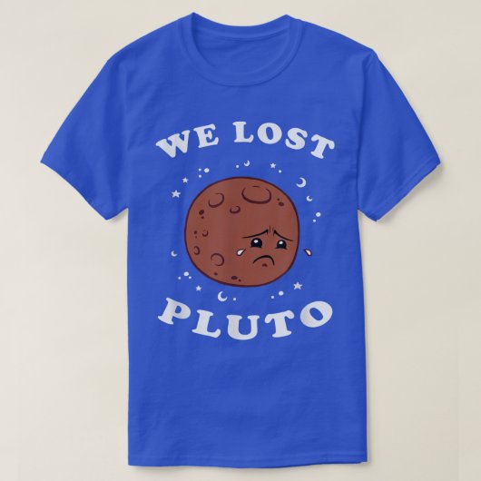 We hebben Pluto verloren - Funny Space Science T-shirt (Design voorkant)