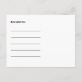 We hebben Portland Oregon New Address Briefkaart v (Achterkant)