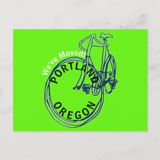 We hebben Portland Oregon New Address Briefkaart v (Voorkant)