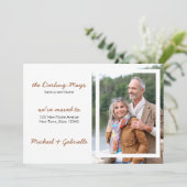 We hebben Portret Photo Modern New Address verplaa Aankondiging (Staand voorkant)