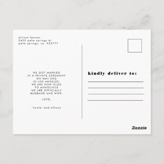 We hebben | Post Card Briefkaart (Achterkant)