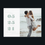 We hebben | Post Card Briefkaart<br><div class="desc">Deze aankondiging is een schattige manier om de wereld je trouwdatum te vertellen. U kunt deze kaart aanpassen aan uw behoeften.</div>