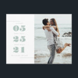 We hebben | Post Card Briefkaart<br><div class="desc">Deze aankondiging is een schattige manier om de wereld je trouwdatum te vertellen. U kunt deze kaart aanpassen aan uw behoeften.</div>