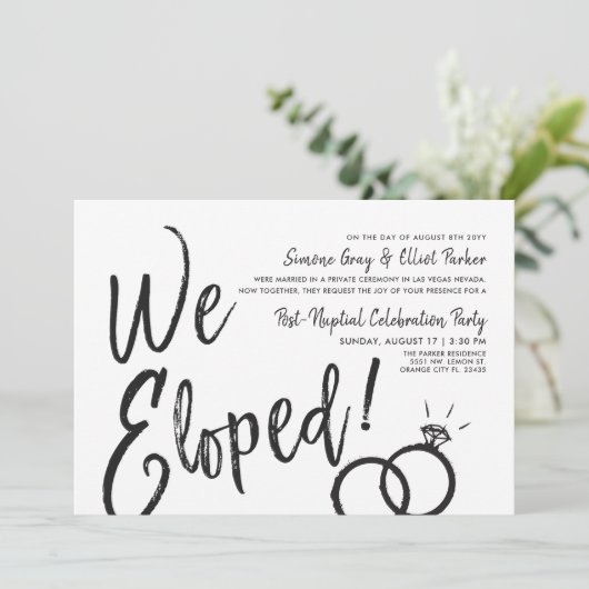 We hebben | Post Nuptial Dinner Kaart (Staand voorkant)