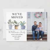 We hebben Potted Planten Dusty Blue Announcement v Aankondiging (Voorkant)